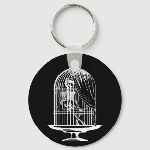 Chaveiro Esqueleto numa Birdcage
