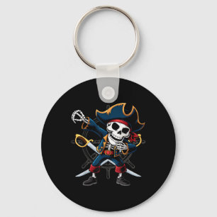 Chaveiro Esqueleto Pirata Dabbing Halloween Crianças Jolly