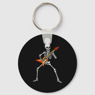 Chaveiro Esqueleto Tocando Guitarra Música Rock Soky Hallow