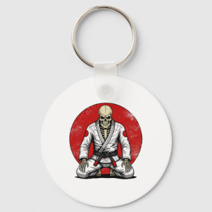 Chaveiro Esqueleto Vintage Engraçado de Jiu-jitsu Brasileir