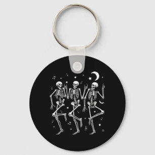 Chaveiro Esqueletos Dançantes Halloween Dança de Esqueleto