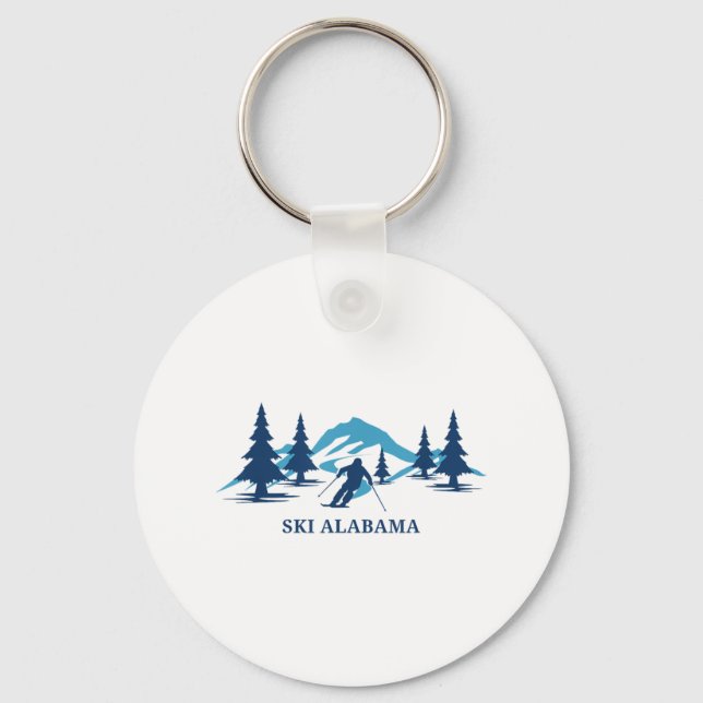 Chaveiro Esqui Alabama Ski Resort Skiier _1 (Frente)