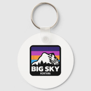 Chaveiro Esqui da Família Snowboard do Big Sky Montana