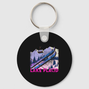 Chaveiro Esqui em Lake Placid - estilo retrô esqui em Lake
