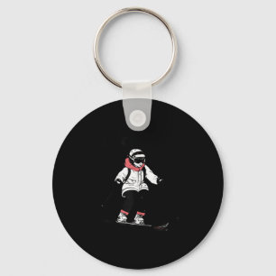 Chaveiro Esqui Feminino Estilo Japão Férias de Inverno Esqu