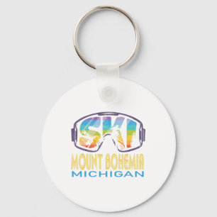 Chaveiro Esqui Monte Bohemia Michigan Férias de Esqui