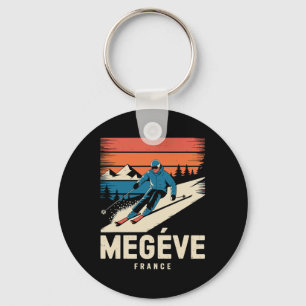 Chaveiro Esqui Retro Megève França