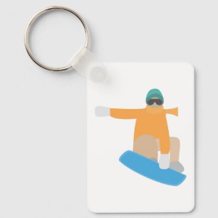 Chaveiro Esquiador de snowboard