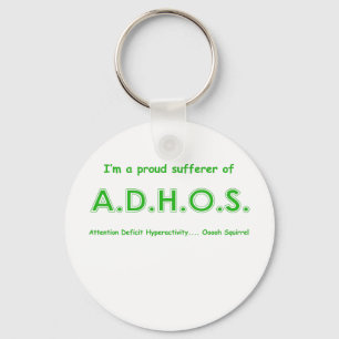 Chaveiro Esquilo da hiperactividade do deficit de atenção
