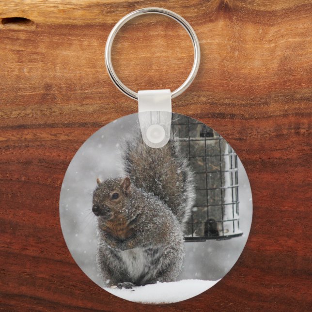 Chaveiro Esquilo de Natal (Frente)