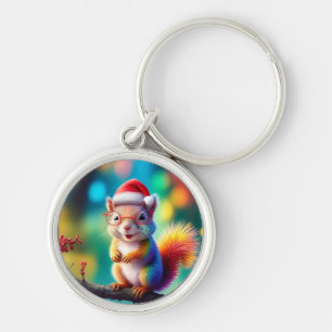 Chaveiro Esquilo De Natal Como Papai Noel-56765