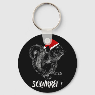 Chaveiro Esquilo - Engraçado design de Natal
