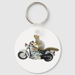 Chaveiro Esquilo na motocicleta