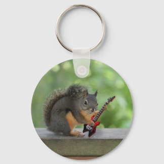Chaveiro Esquilo tocando violão elétrico