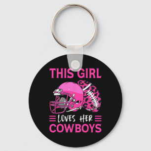 Chaveiro Essa Menina Ama Seus Cowboys Futebol Americano Lov