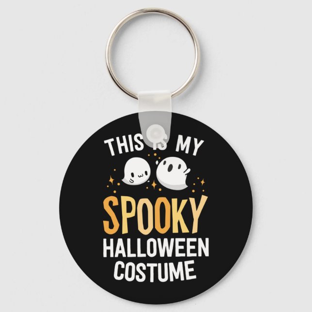 Chaveiro Esse É Um Fantasmas de Halloween Kawaii Spoopy (Frente)