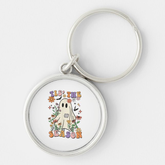 Chaveiro Esta É A Época Da Festa De Retro Halloween Uma Ten (Frente)