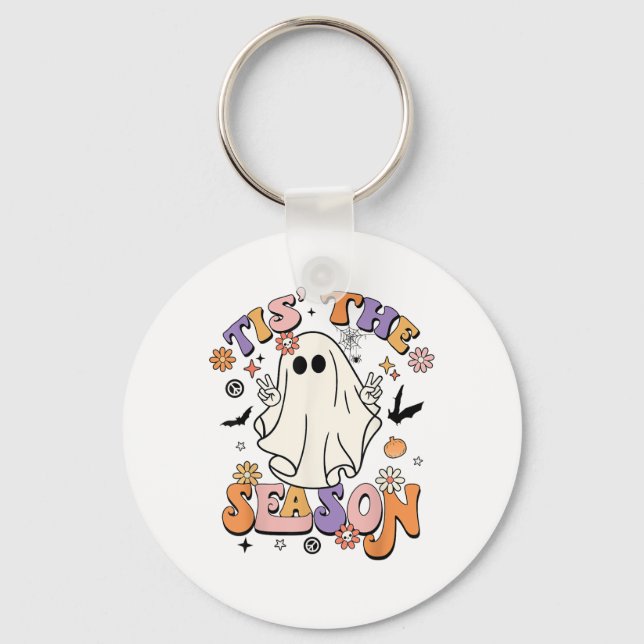 Chaveiro Esta É A Época Do Festa De Retro Halloween Engraça (Frente)