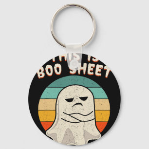 Chaveiro Esta É A Folha De Boo Ghost Retro Halloween Costum