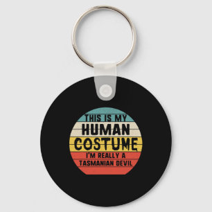 Chaveiro Esta é a minha fantasia humana Eu sou a Tasmânia D