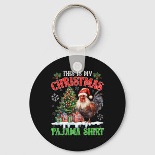 Chaveiro Esta é Minha Camisa de Pijama de Natal Santa Galin
