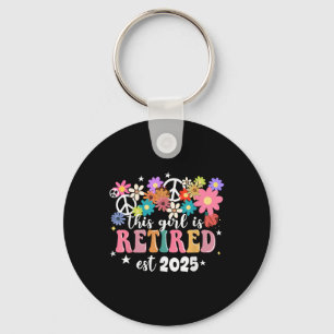 Chaveiro Esta Garota Está Aposentada 2025 Retro Shirt Flora