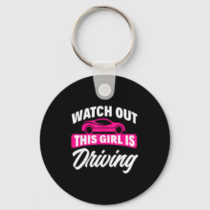 Chaveiro Esta Garota Está Dirigindo Nova Carteira de Motori
