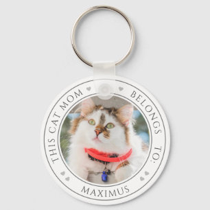 Chaveiro Esta Mãe Gato Pertence A 2 Nomes De Fotografias De