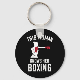 Chaveiro Esta Mulher Conhece Boxe Boxeador Kickboxing Luvas
