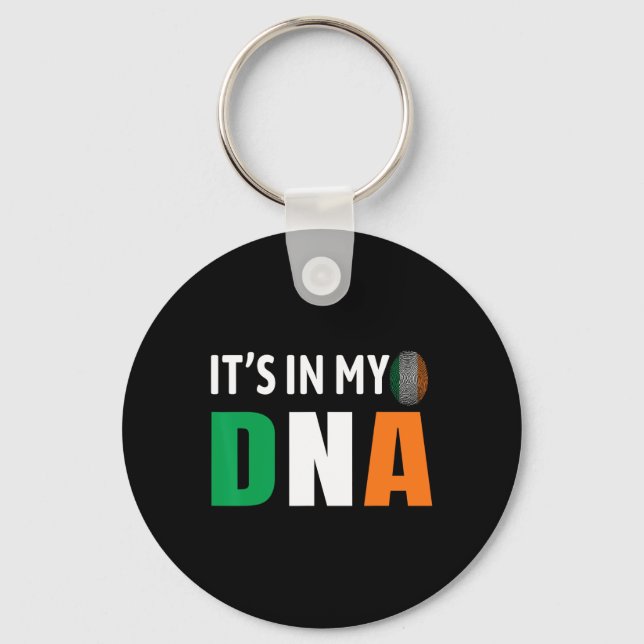 Chaveiro Está No Meu Dna Irlanda Bandeira Irlandesa Present (Frente)