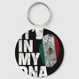 Chaveiro Está No Meu Dna Mexicano Bandeira Do México Cinco