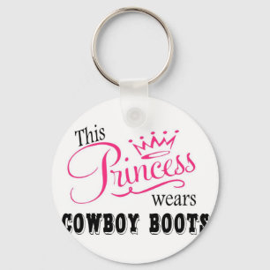 Chaveiro Esta princesa veste botas de vaqueiro