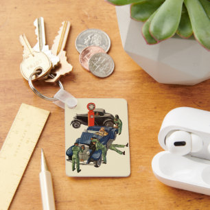 Chaveiro Estação de serviço de Cheio de Joe, Vintage Busine