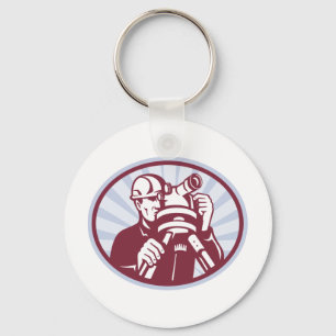 Chaveiro Estação do total do Theodolite do engenheiro do