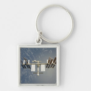 Chaveiro Estação espacial internacional backdropped