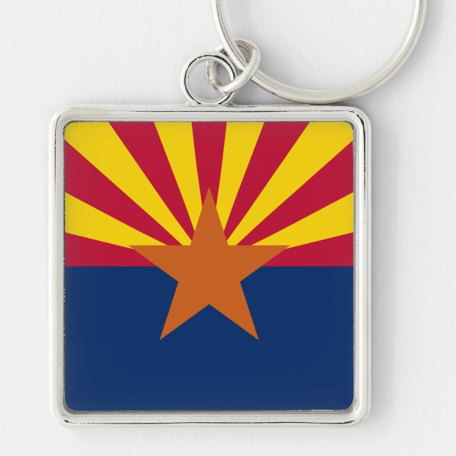 Chaveiro Estado de bandeira da Arizona (Frente)