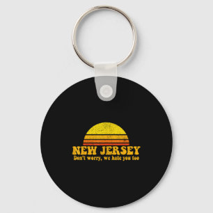 Chaveiro Estado De New Jersey Divertido Slogan Vintage Retr