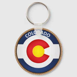Chaveiro Estado de selo da bandeira de Colorado
