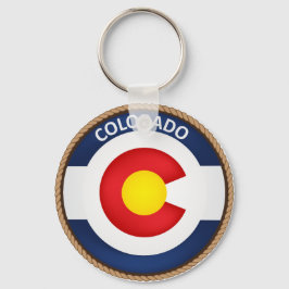 Chaveiro Estado do Colorado Flag Seal
