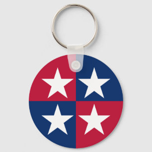 Chaveiro Estados Unidos Flag Pop Art Stars