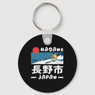 Chaveiro Estância de esqui Nagano Japão Esqui Alpes Japones