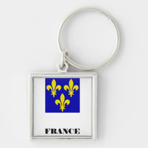 Chaveiro Estandarte Real Francês Medieval Fidelidade Heráld