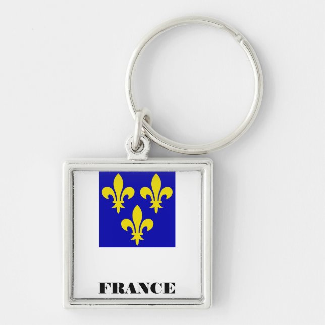 Chaveiro Estandarte Real Francês Medieval Fidelidade Heráld (Frente)