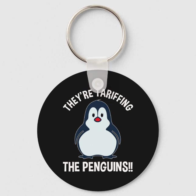 Chaveiro Estão a Tarifar os Pinguins! (Frente)