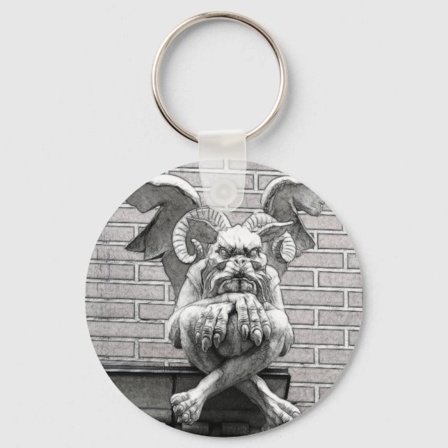 Chaveiro Estátua da Criatura Gótica Gargoyle Fantasy (Frente)