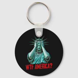 Chaveiro Estátua da Liberdade Wtf América Anti-trump Políti