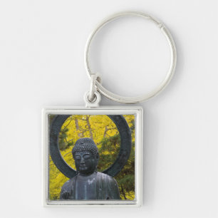 Chaveiro Estátua de Buda nos Jardins Japoneses Dourado