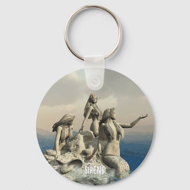 Chaveiro Estátua de Sereia. Personalizável (Frente)
