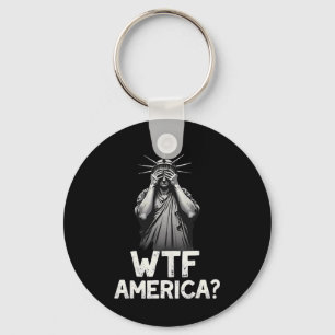 Chaveiro Estátua Patriótica da Liberdade de 4 de Julho Wtf