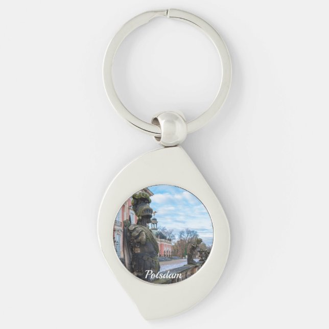 Chaveiro estátuas de cavaleiro pedras perto do palácio em P (Frente)